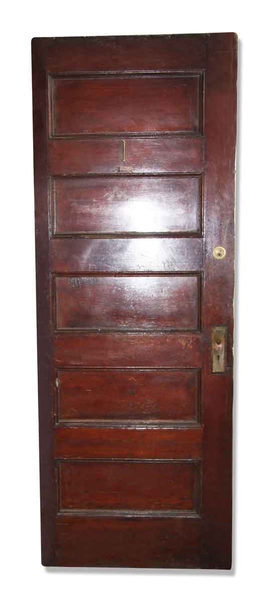 Standard Doors - Antique 5 Pane Wood Privacy Door 79.5 x 29.75