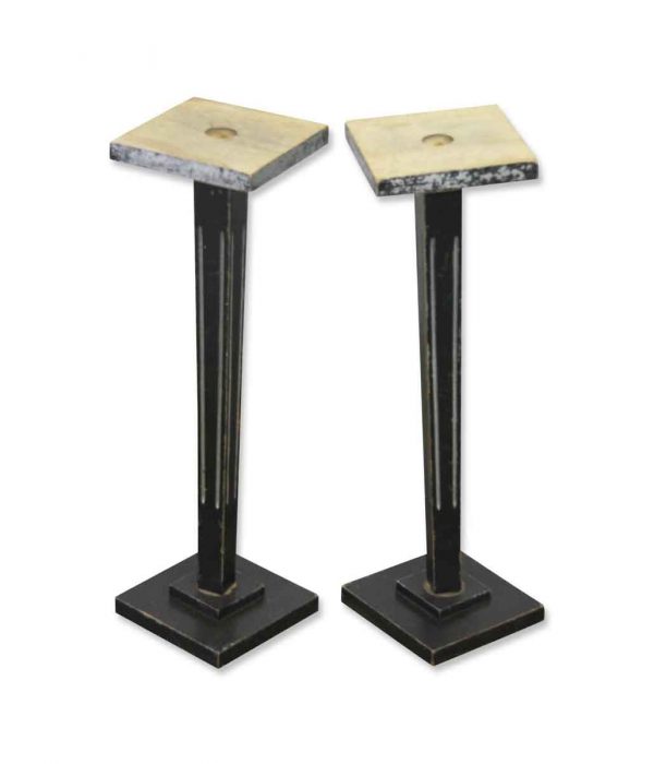 Table Bases - Art Deco Square Wooden Table Bases