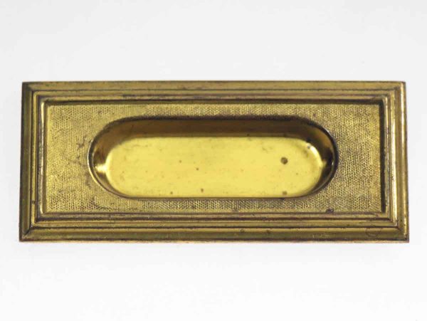 Window Hardware - Vintage Traditional 3.5 in. Brass Recessed Window Sash Lift