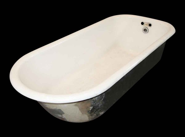 Bathroom - Antique 5.5 Foot White Claw Foot Bathtub