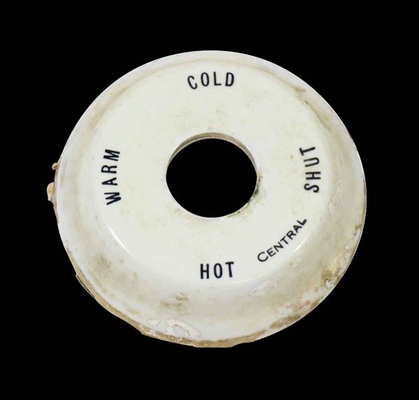 Bathroom - Antique White Central Porcelain Hot & Cold Indicator