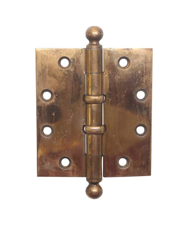 Door Hinges - Antique Stanley Steel Butt 4.5 x 4 Door Hinge