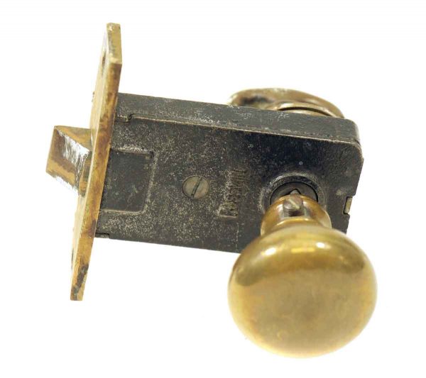 Door Knob Sets - Antique Russwin Brass Closet Door Knob & Lockset