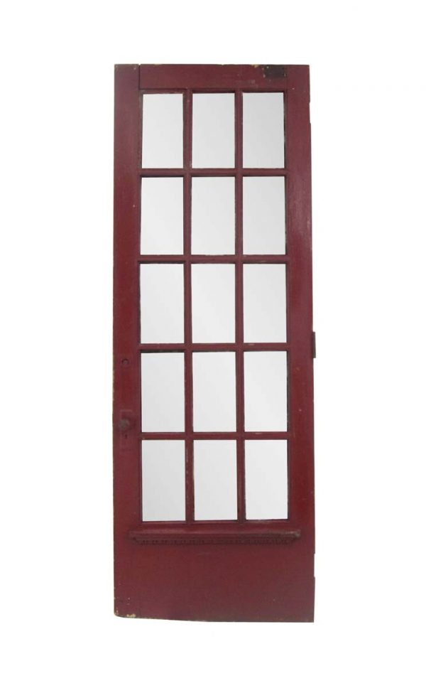 French Doors - Antique 15 Beveled Lite Oak French Door 98.25 x 35.125