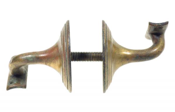 Railing Hardware - Pair of Bronze Stair Rail Brackets