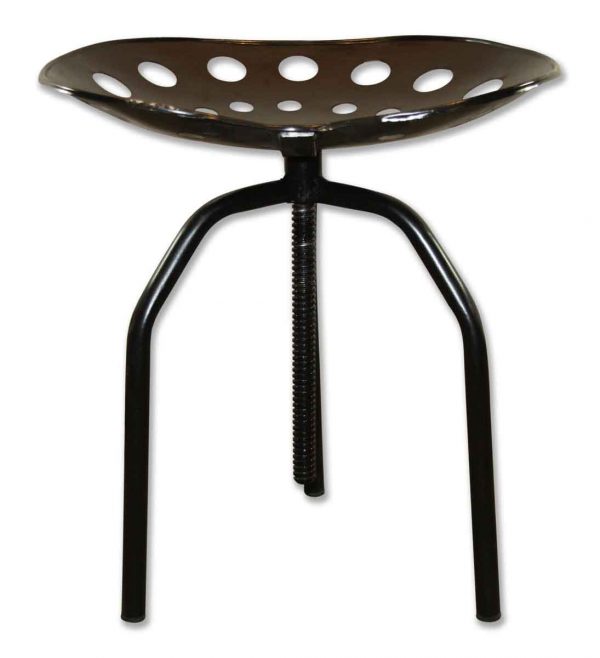 Seating - Crank Black 21 in. Adjustable Iron Tractor Stool