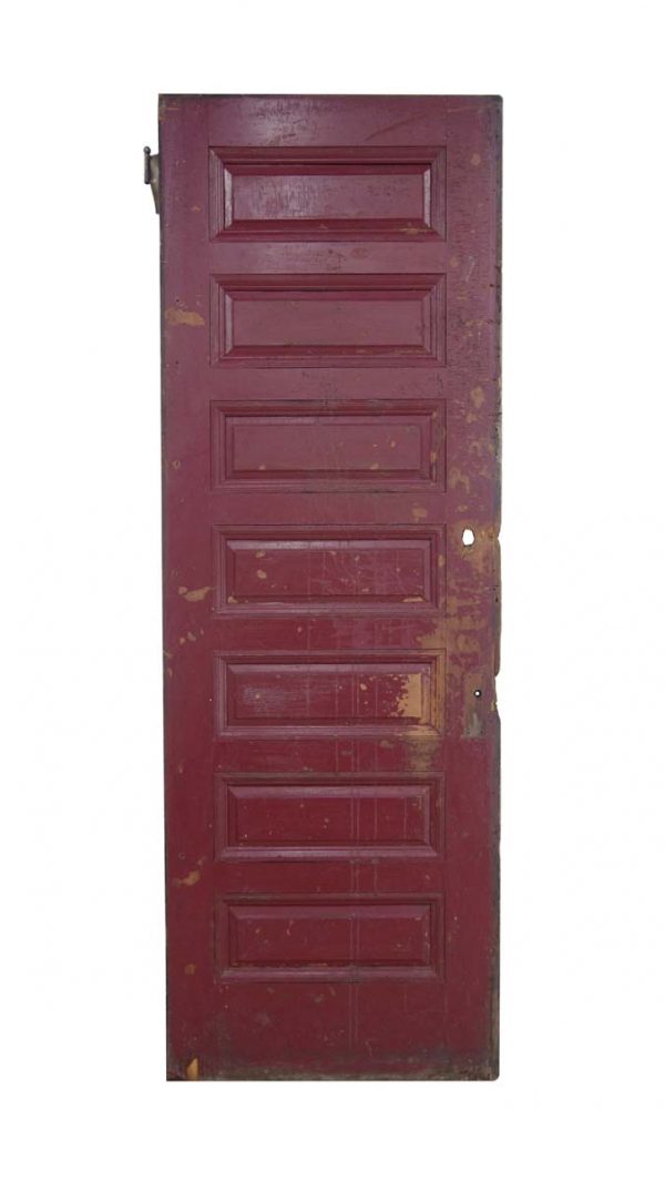 Standard Doors - Antique 7 Pane Mahogany Veneer Privacy Door 96 x 32.875