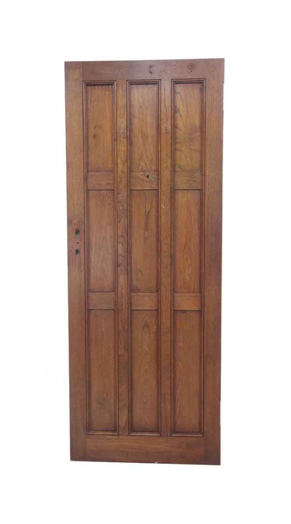 Standard Doors - Antique 9 Pane Arts & Crafts Chestnut Privacy Door 77.5 x 29.75
