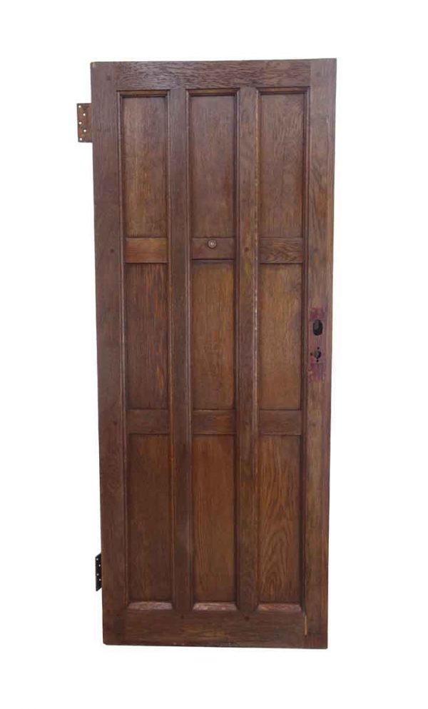 Standard Doors - Antique 9 Pane Arts & Crafts Chestnut Privacy Door 78.875 x 31.625