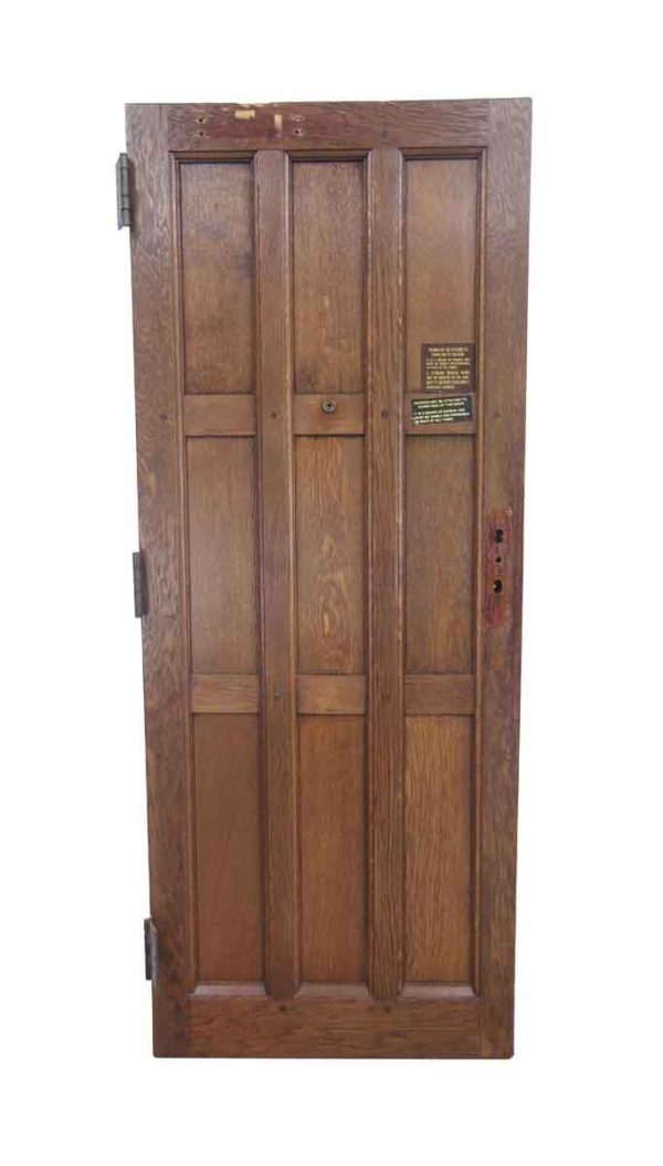 Standard Doors - Antique 9 Pane Arts & Crafts Chestnut Privacy Door 79.25 x 31.5
