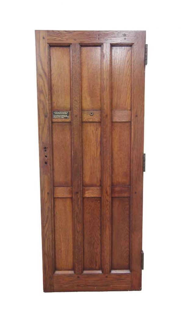 Standard Doors - Antique 9 Pane Arts & Crafts Chestnut Privacy Door 79.625 x 31.625