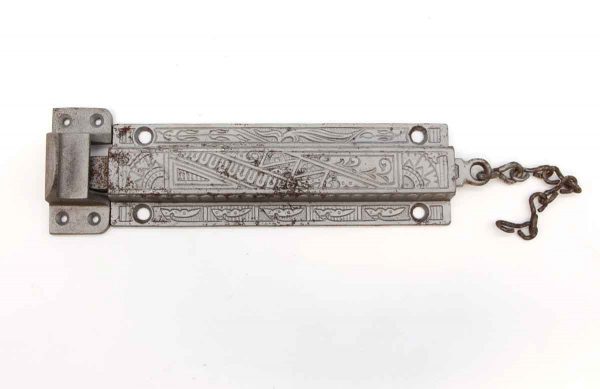 Door Locks - Antique Aesthetic Cast Iron Surface Door Bolt Lock