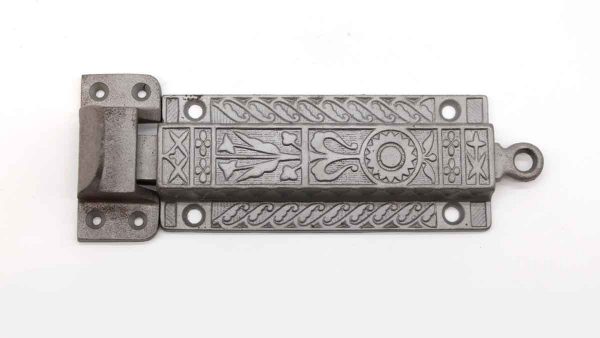 Door Locks - Antique Aesthetic Gray Cast Iron Surface Door Bolt Lock