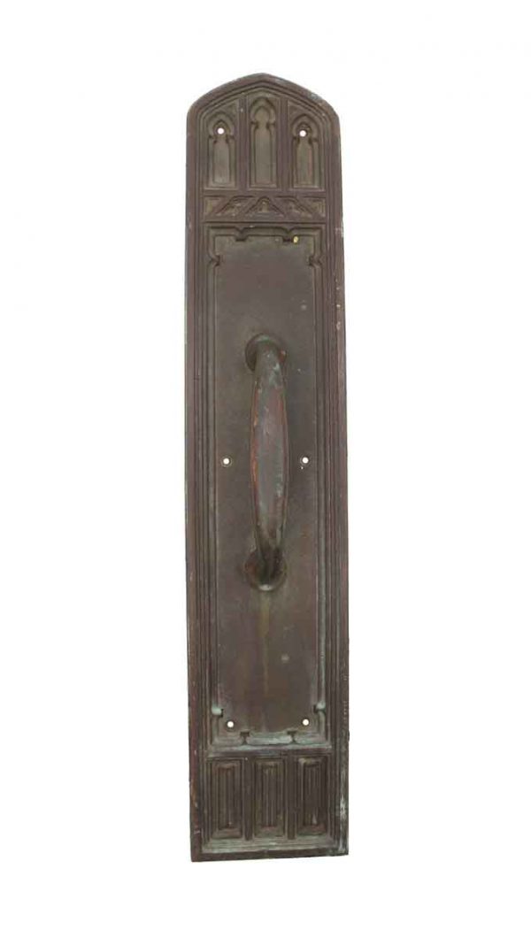 Door Pulls - Antique 19.5 in. Gothic Bronze Welch Door Pull