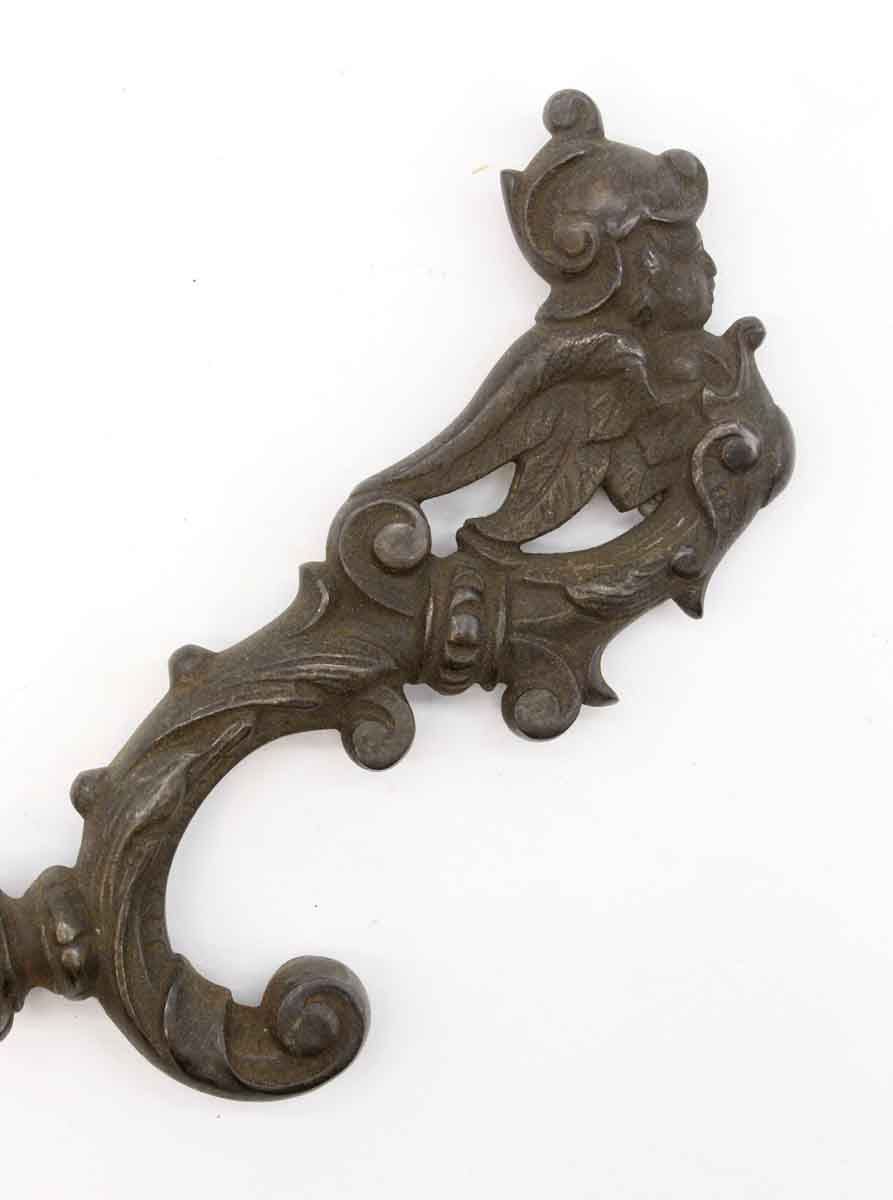 Antique Iron Hooks with Ladies Faces, Coat Tree, Architectural