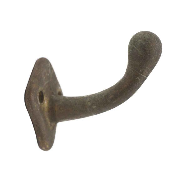 Single Hooks - Vintage Small One Arm Brass Wall Hook