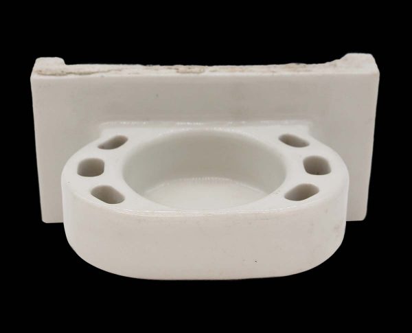 Bathroom - Reclaimed White Ceramic Cup & Tooth Brush Holder