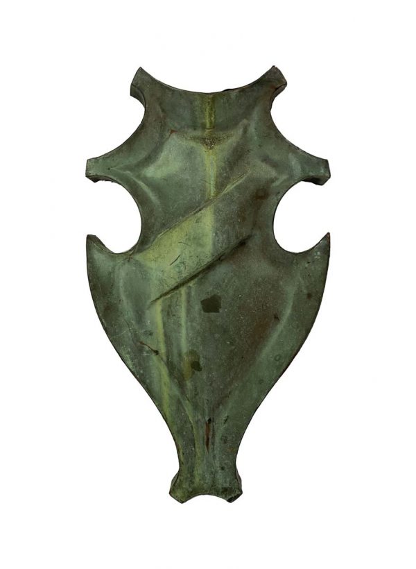 Exterior Materials - Salvaged 21.5 in. Copper Shield with Original Patina
