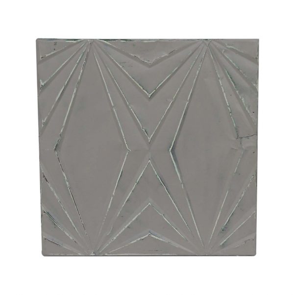 Tin Panels - Handmade Art Deco Gray Tin Panel