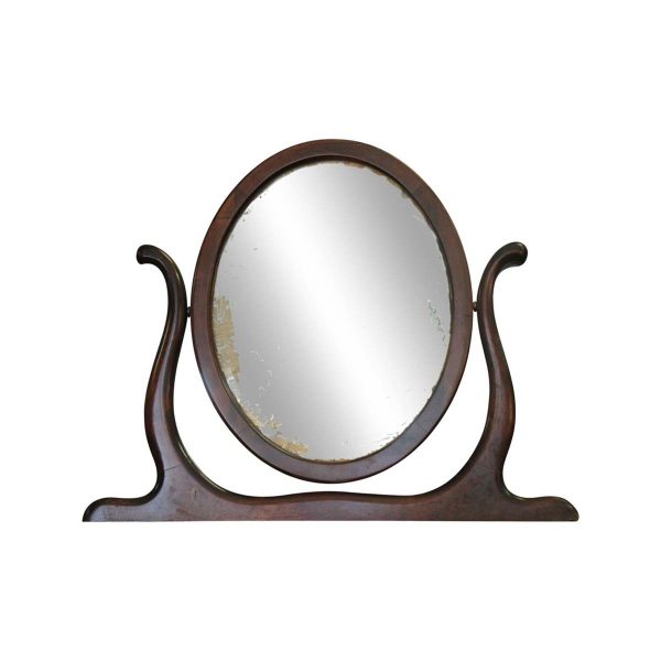 Antique Mirrors - Traditional Dark Wooden Vanity Mirror