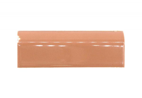 Bull Nose & Cap Tiles - Vintage Pink Peach 6 in. Cap Tile