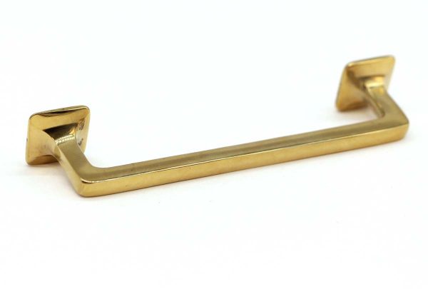 Cabinet & Furniture Pulls - Olde New Stock Polished Brass Bridge Pull