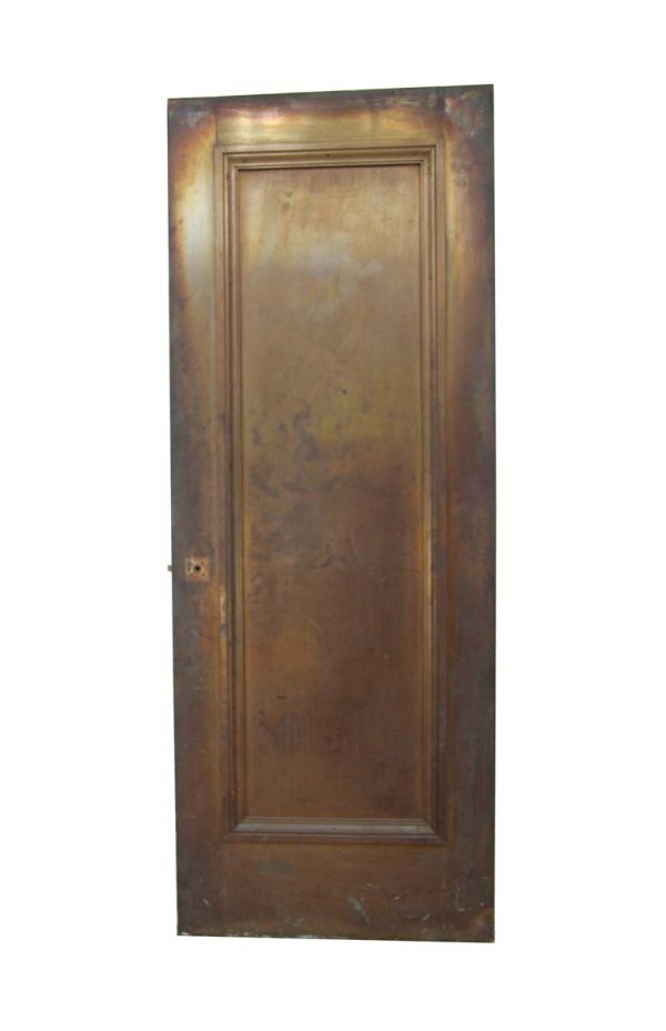 Commercial Doors - Antique 1 Pane Brass Commercial Passage Door 83 x 31.875