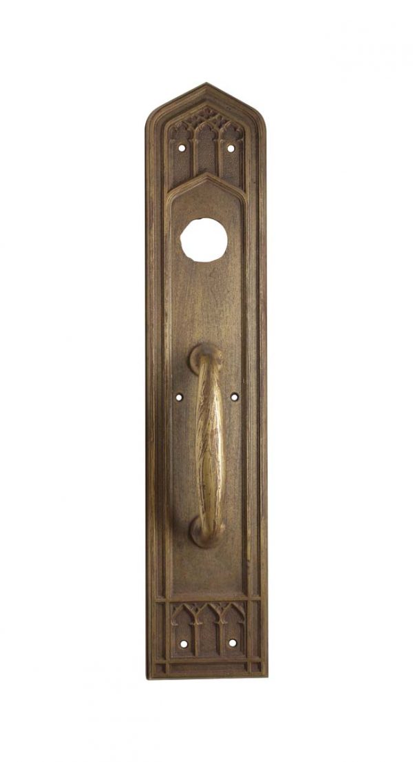 Door Pulls - Antique 18 in. Gothic Corbin Bronze Door Pull