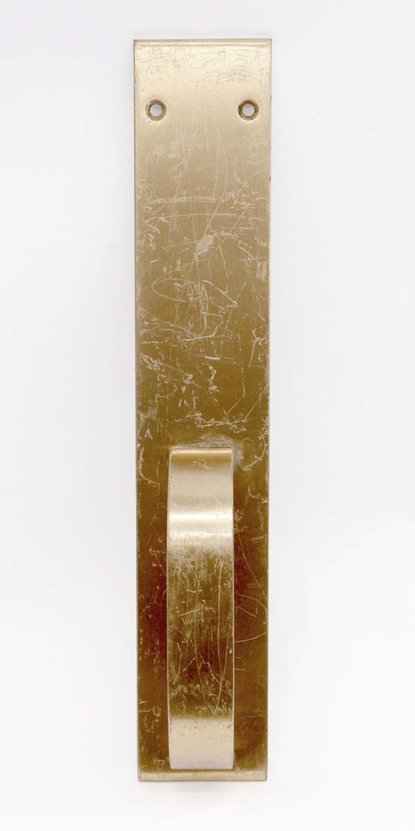 Door Pulls - Modern 14.5 in. Polished Brass Commercial Door Pull