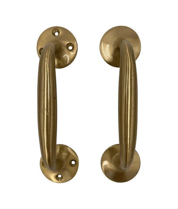 Door Pulls - Pair of Commercial Solid Brass 7.25 in. Door Pulls