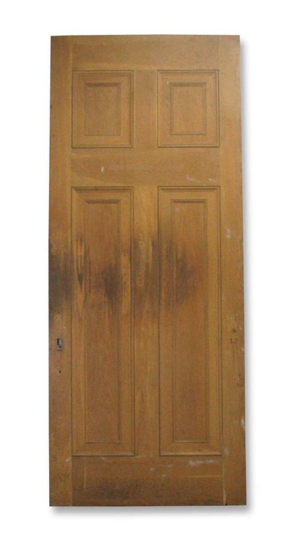 Entry Doors - Antique 4 Pane Wood Entry Door 109.25 x 44.75