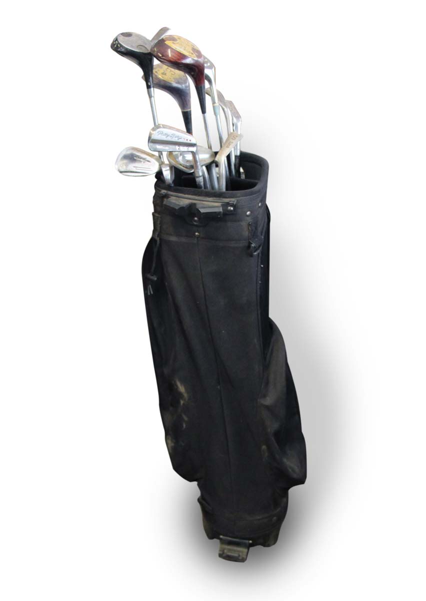 Vintage Golf Club Set with Knight Bag