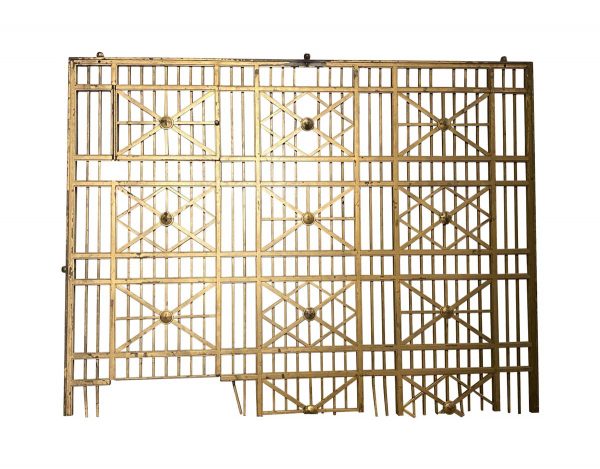 Interior Materials - 1910s Bronze Beaux Arts Bank Grate Gate or Grill