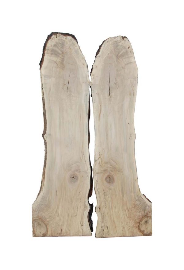 Live Edge Wood Slabs - Pair of Raw 7 Foot Bookmatch Live Edge Maple Wood Slabs