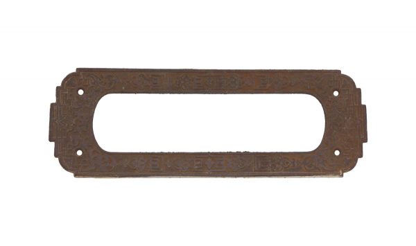 Mail Hardware - Antique Cast Iron 11 in. Aesthetic Mail Slot Cover