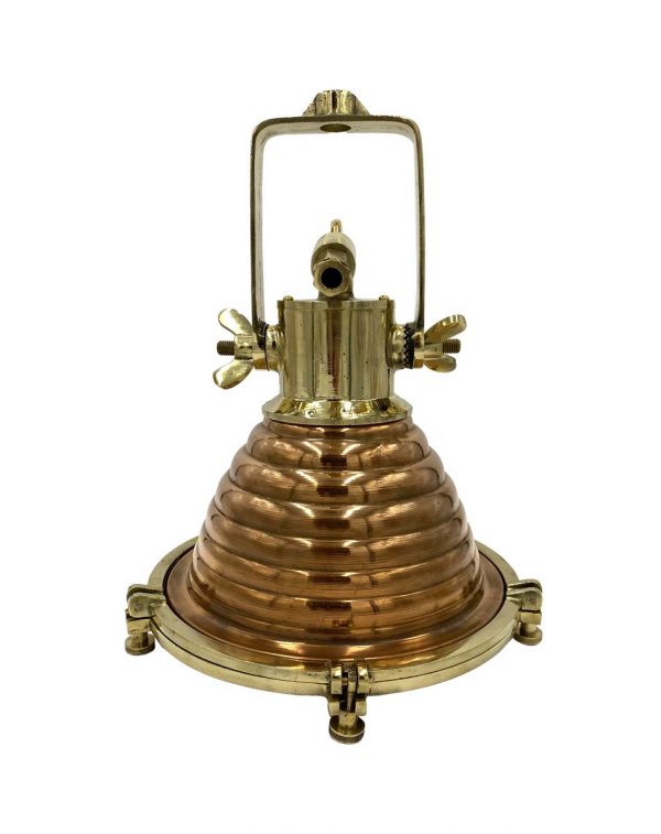 Nautical Lighting - Wiska 13 in. Copper & Brass Nautical Fox Light