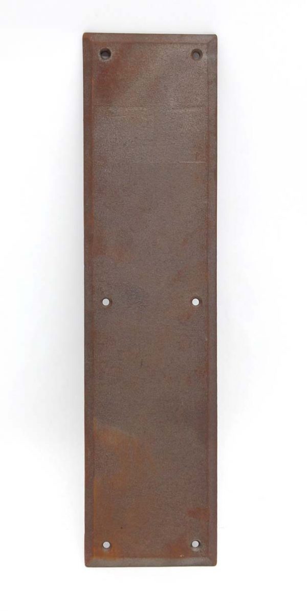 Push Plates - Vintage 14 in. Commercial Cast Steel Door Push Plate