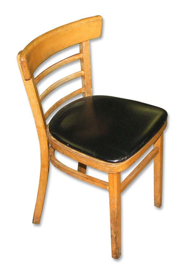 Seating - Vintage Classic Maple Cafe Chair with Black Cushion