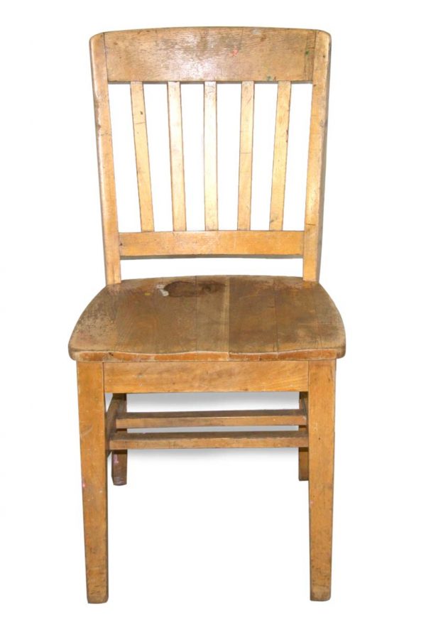 Seating - Vintage Oak Slatted Office Chair