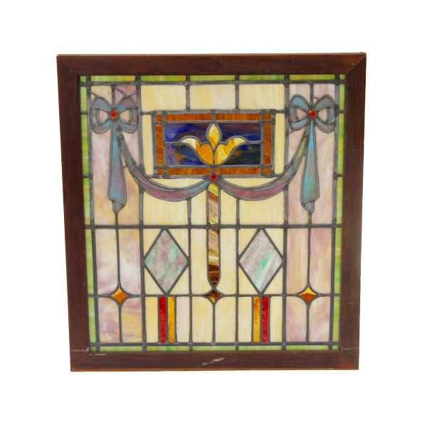 Stained Glass - Victorian Stained Glass Jewels & Vibrant Colors Window