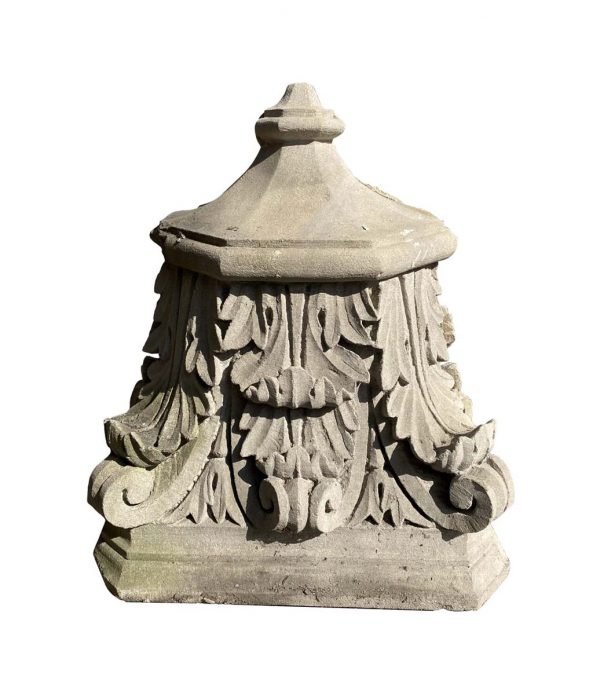 Stone & Terra Cotta - Carved Limestone Pilaster Corbels or Pedestal Bracket Shelf