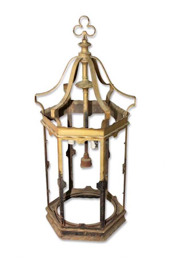 Wall & Ceiling Lanterns - Antique Ecclesiastical Brass Lantern