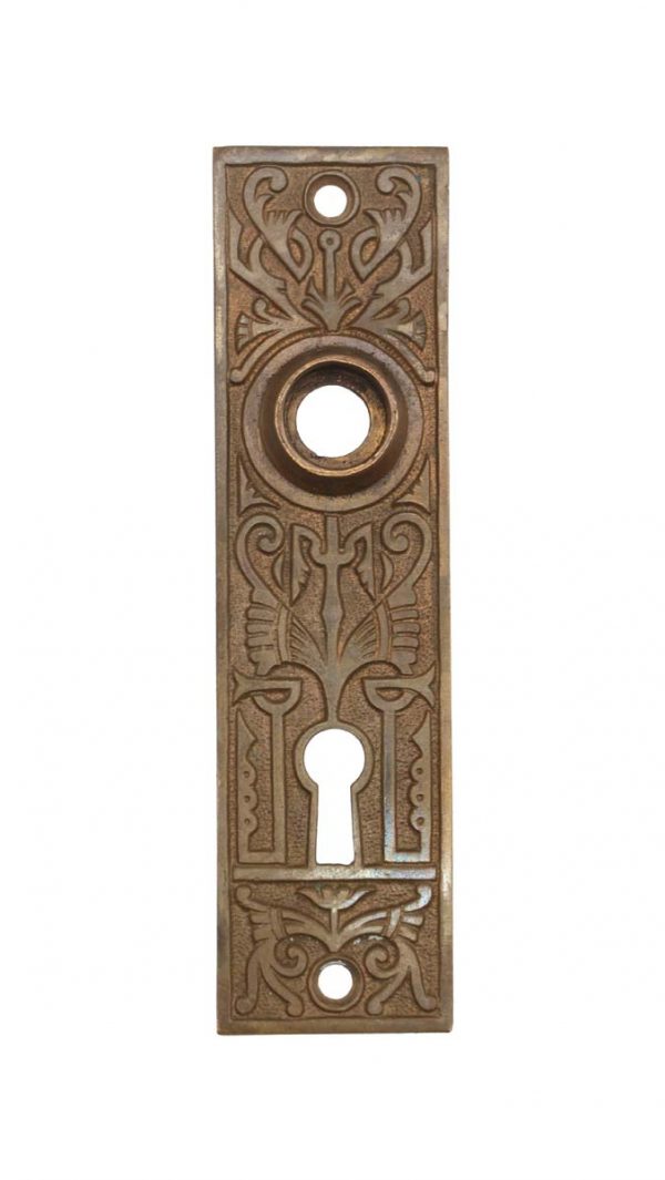 Back Plates - Antique 5.5 in. Bronze Aesthetic Keyhole Door Back Plate