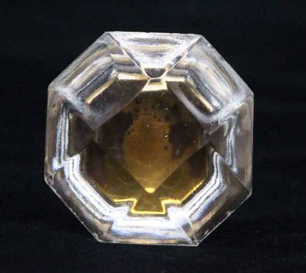 Cabinet & Furniture Knobs - Vintage 2 in. Faceted Clear Glass Drawer Cabinet Knob