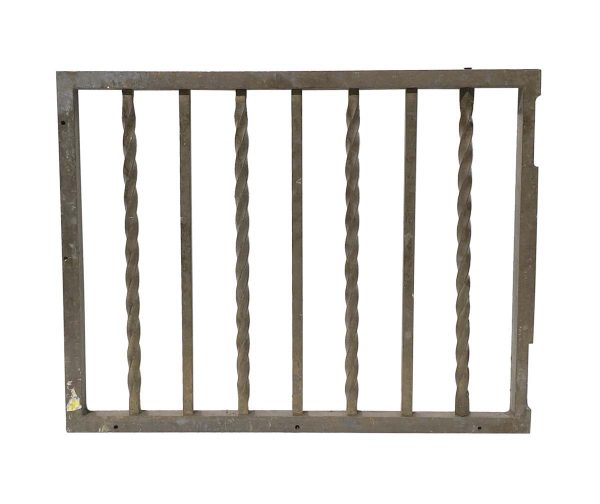 Decorative Metal - Pair of Brass Bank Teller Gates with Twisted Bronze Spindles
