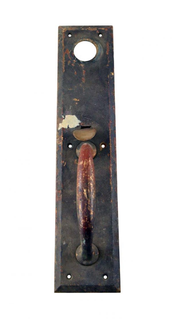 Door Pulls - Antique 14.375 in. Bronze Door Pull with Lock Insert