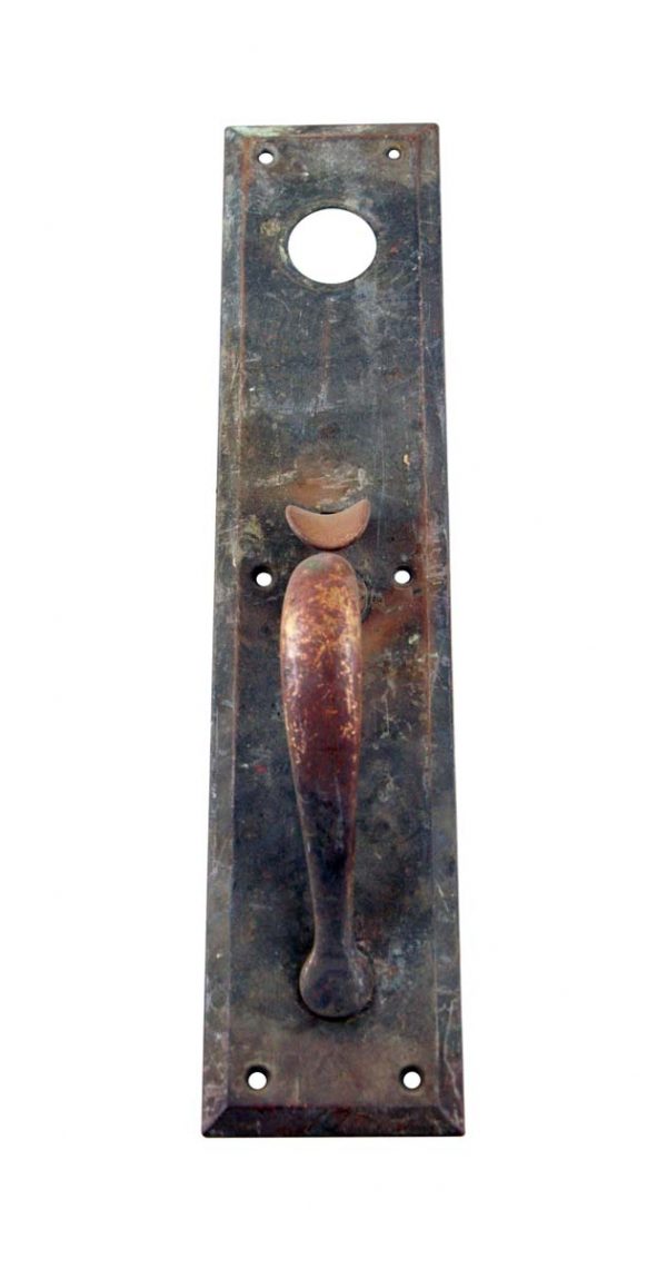 Door Pulls - Antique 14.5 in. Bronze Door Pull with Lock Insert