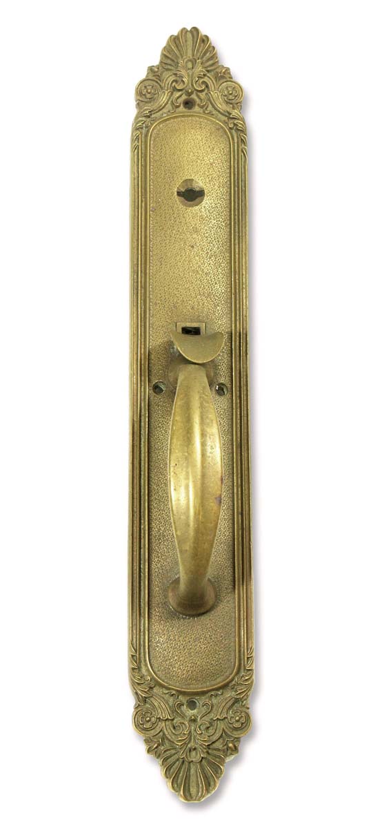 Door Pulls - Antique 16 in. Victorian Brass Door Pull