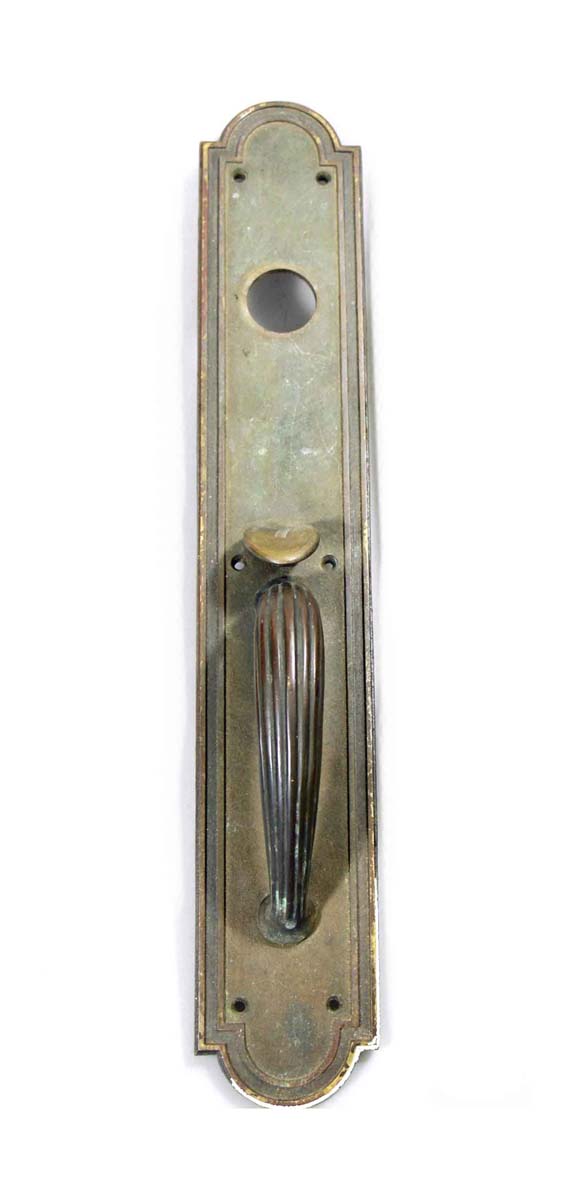 Door Pulls - Antique 18 in. Bronze Art Deco Russwin Door Pull