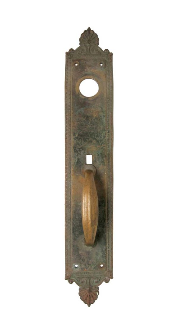 Door Pulls - Antique Neoclassical 17.5 in. Bronze Russell & Erwin Entry Door Pull
